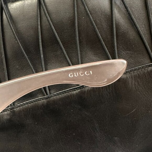 Gucci vintage pink lucite shield sunglasses main image 5